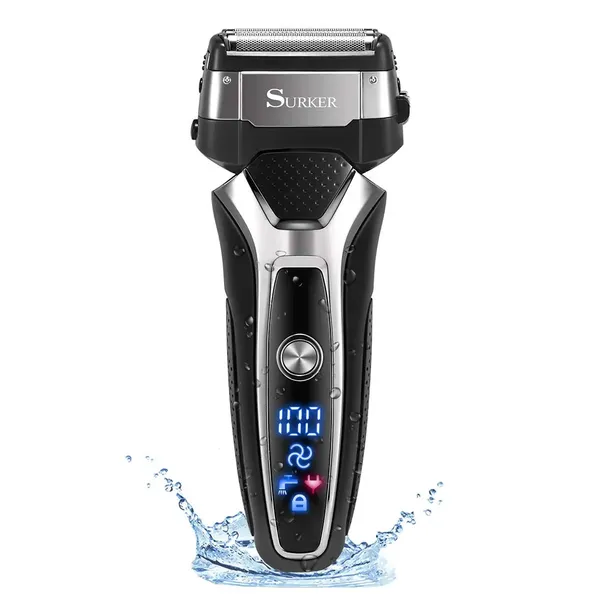 Pro male electric shaver beard foil electric razor for men rechargeable shaving machine body cleaning shaver head USB 240103