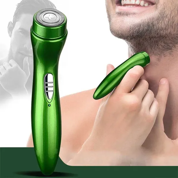 Mini Electric Shaver Automatic Mens Razor Trimmer Portable Beard Knife Safety Heads Shaving Machine Hair For Man Y240808