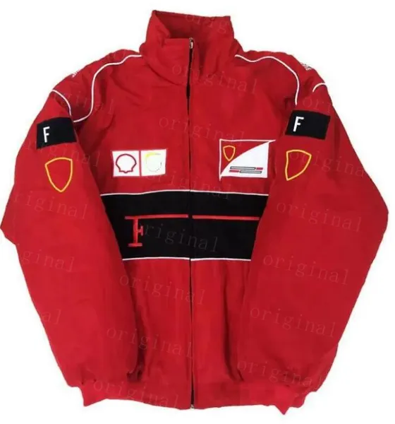 Mens jackets F1 Formula 1 racing hoodies designer jacket winter car Cycling Team Series full coats embroidered Logo street casual cotton Windproof outerwear