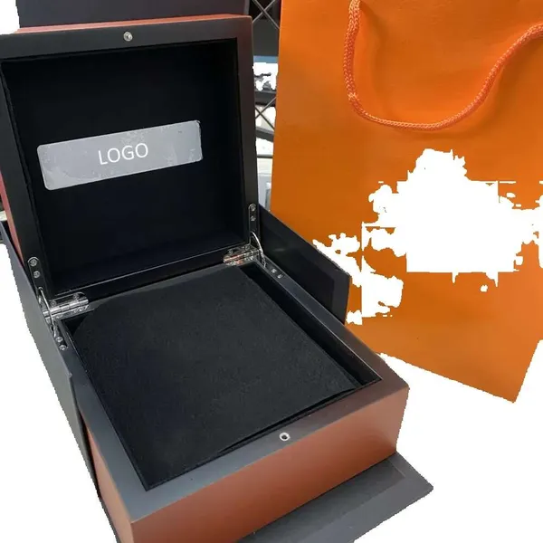 High-end watch box Watch box Wooden box storage box Wooden clamshell jewelry box Wooden grain spray painted watch box large watch pillow in stock