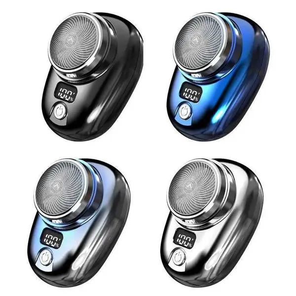 Electric Shavers Portable Electric Shaver USB Rechargeable Mini Shave Electric Razor Pocket Shaver Waterproof Shaver Smart LED Display 4 colors 240329