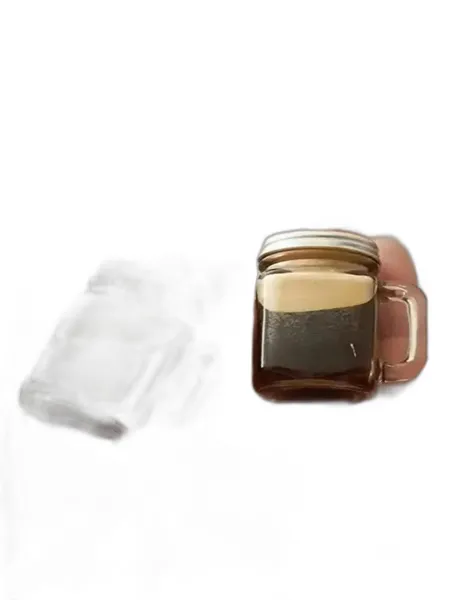 Mugs Portable And Creative Coffee Cups Niche Japanese Mini Water Sealed Bottles Split Glass Cold Extraction