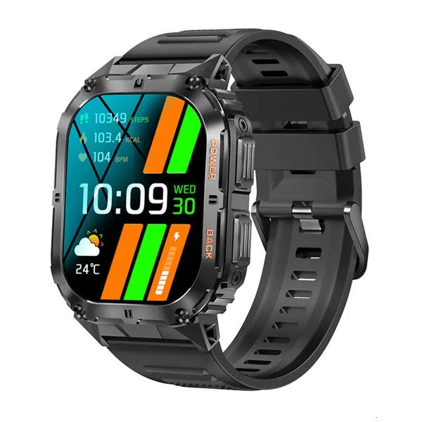 2024 Smart Watches New K61PRO Three Defense Call Smart Watches Music Weather 1.96 inch Heart Rate Blood Pressure Blood Oxygen Smart Watches