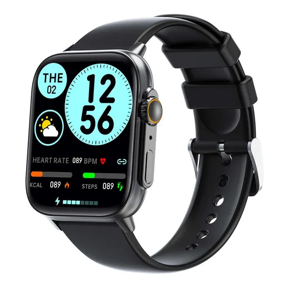 2024 Smart Watches New QS12 smartwatch with Bluetooth communication, temperature, heart rate, blood pressure, blood oxygen, sleep monitoring, exercise meter steps