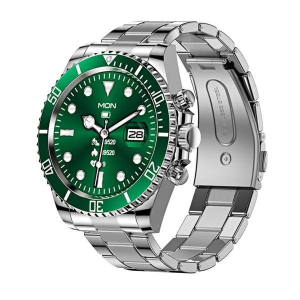 New AW12 Bluetooth call smartwatch with rotating bezel, music, heart rate, blood pressure detection, men's smartwatch