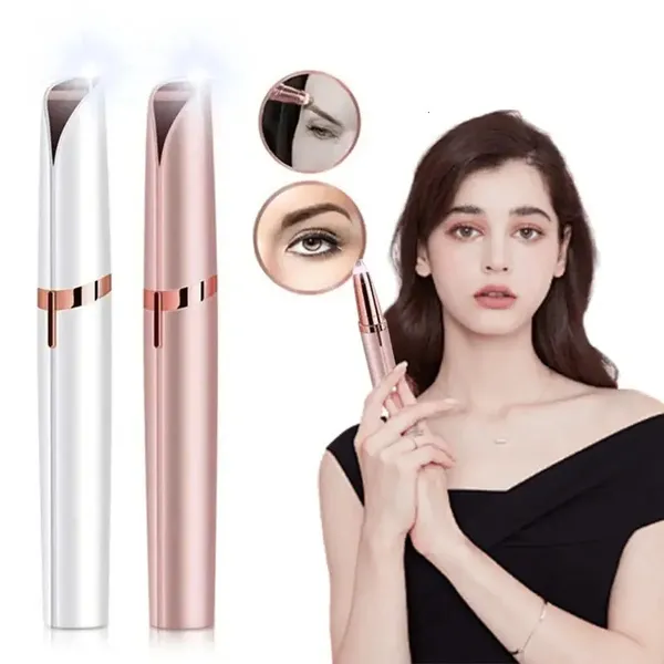 Smart Electric Eyebrow Trimmer Pen Implement Man Woman Clean Ladies Shaver Automatic Razor Epilator Beauty l 240709