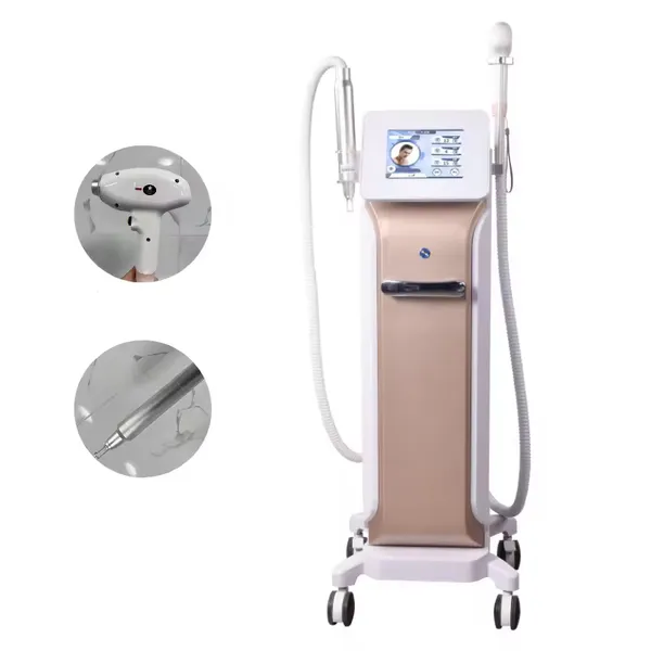 Vertical 808nm Diode Laser Skin Smoothing Hair Removal Pain-free Powerful Nd Yag Picosecond Anti-pigmentation Tattoo Remover Mole Freckle Treatment Machine