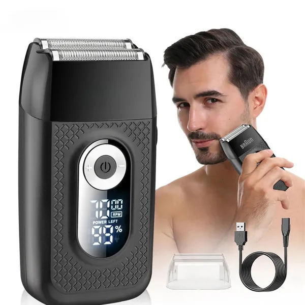 Original V515 Appliances 2 IN 1 Mini Electric Shaver Pocket Size Waterproof Razor Automatic Razor Trimmer 240716