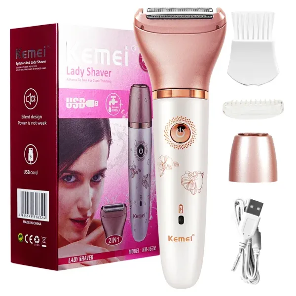 USB Rechargable Shaver For Women Facial Hair Remover Leg Body Hair Removal Female Shaving Machine Electric Lady Depilatory Razor
