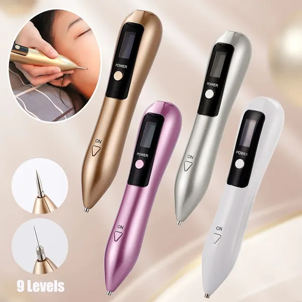 Liquid Crystal Plasma Pen For Removing Tattoo Nevi Removal Tool Led Lighting Black Spot Remover Skin Marking Wart Remover 3Color