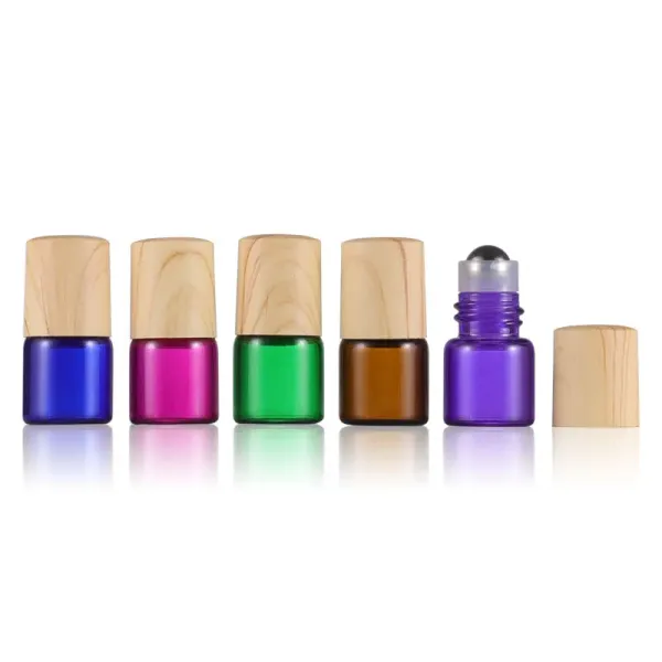 Bottle 110ml Walk Bead Bottle Steel Ball Color Essential Oil Mini Perfume Portable Glass Split Empty Amber Roll on Sample Test Vials
