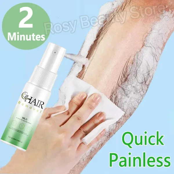 2 Minutes Fast Hair Removal Spray Painless Hair Growth Inhibitor Arm Armpit Leg anent for Men Women Repair Care 240620