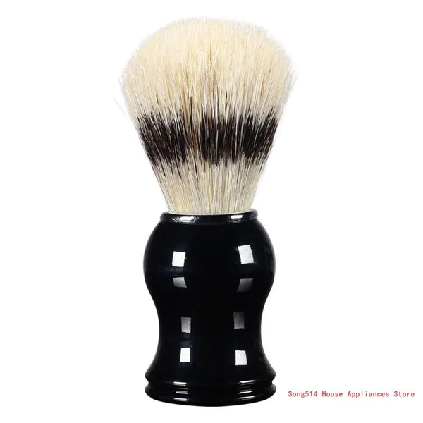 1Pc Mens Shaving Brush Boar Bristle Hair Straight for Razor Shave Barber Face Cl 95AC