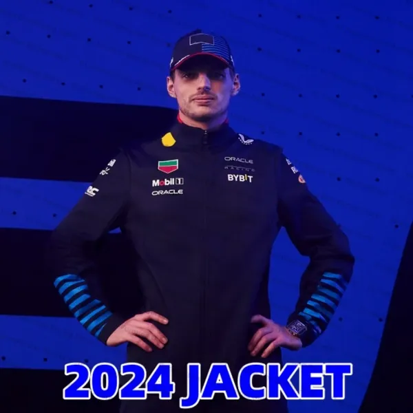 2024F1 Racing Sergio Perez Race Car Full Zip Jacket Formula One Racing Suit Coat F1 Jack MOTO Motorcycle Uniform