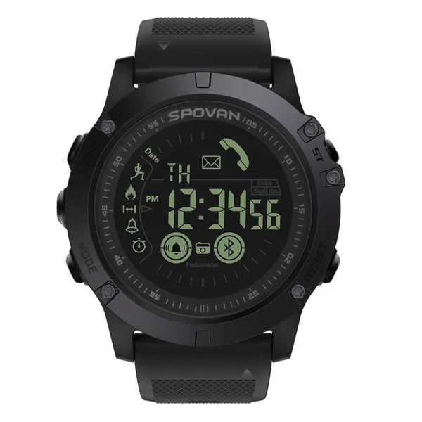 SPOVAN bluetoothes Men's Watch Fashion Sport Clock Digital Watch 2 Years Battery Life 50m Waterproof watch Relogio Feminino PR1