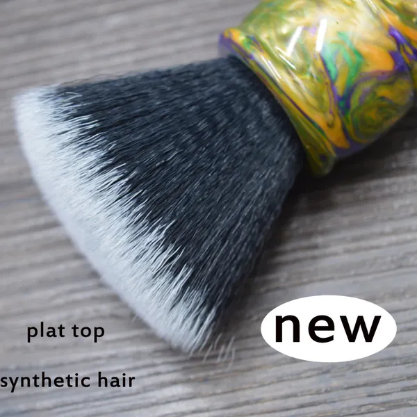 DSCOSMETIC 26mm new flat top synthetic hair knot Shaving Brush for man's beard Shave brush