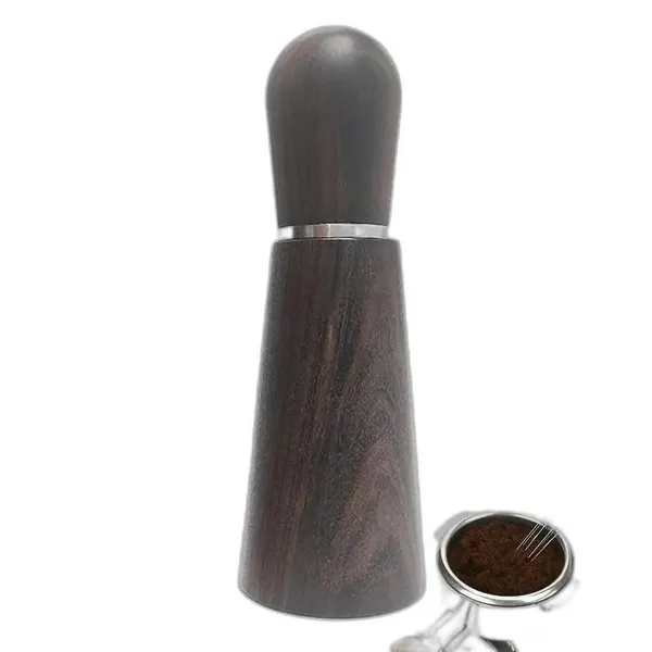 Coffee Scoops Espresso Distribution Tool 8 Needles Distributor 0.35mm Stainless Steel Stirrer Wood Handle Stand Barista Accessories