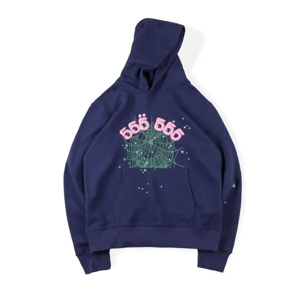 Designer Young Thug 1:1 Hochwertige Hoodies Hip Hop P*nk Web Puff Print Sp5der 555555 Hoodie Männer Frauen Angel Spider