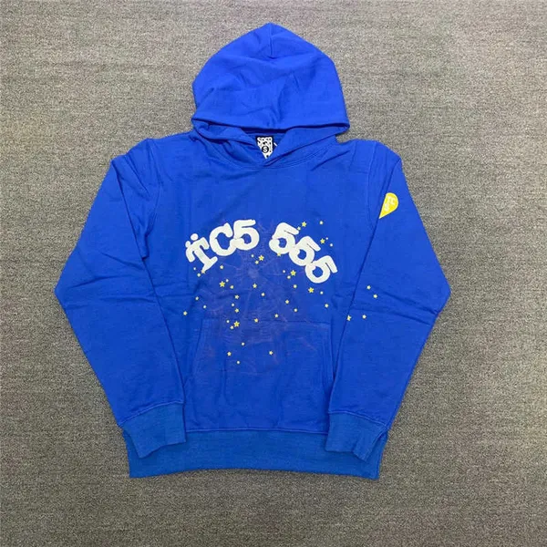 Men's Hoodies Sweatshirts Black Brown Hoodie Sweatshirt Real Photo Tracksuit Spider Web Pullovers Sp5der 555555