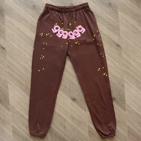 Men's Hoodies Sweatshirts Black Brown Hoodie Sweatshirt Real Photo Tracksuit Spider Web Pullovers Sp5der 555555