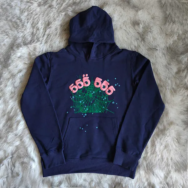 Men's Hoodies Sweatshirts Black Brown Hoodie Sweatshirt Real Photo Tracksuit Spider Web Pullovers Sp5der 555555
