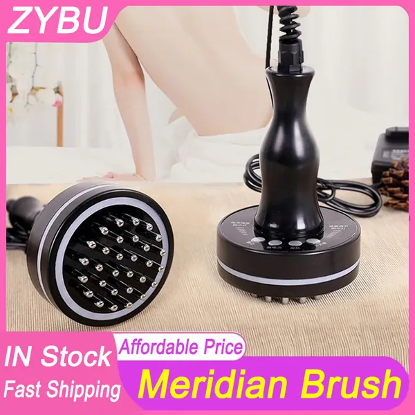 New Arrival Home Use Infrared Heat Meridian Brush EMS Massage Guasha Body Scraping Microcurrent Tool Fat Burner Lymphatic Drainage Health Care Vibration Massager