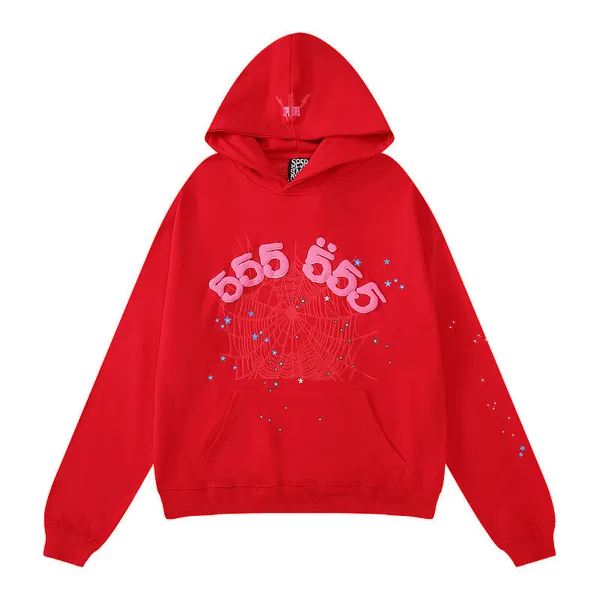 Spider Pink Schwarz SP5DER Trainingsanzug Herren Damen Modejacke Sweatshirt Spider Hoodie Sportshirts K