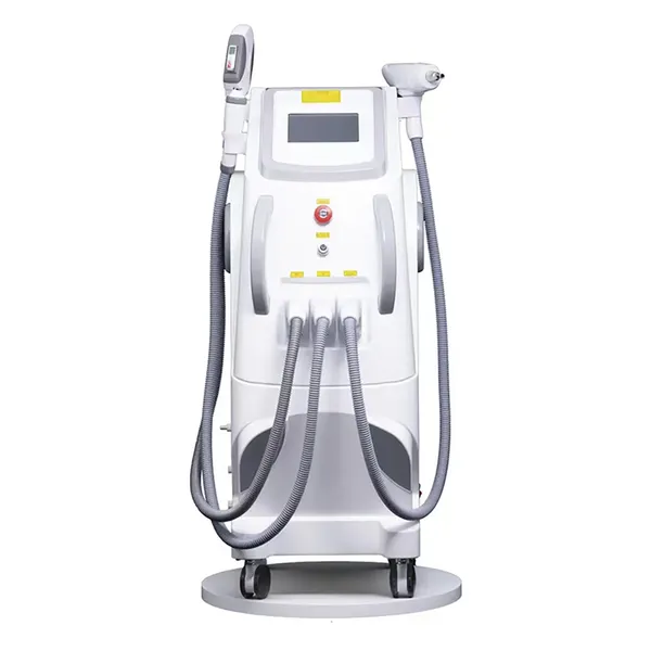 Professional Multifunction 3 In 1 Nd Yag Laser Tattoo Removal Device Face Lift Black Head Removal Whitening Optic Elight Opt Ipl Hair Removal Machine