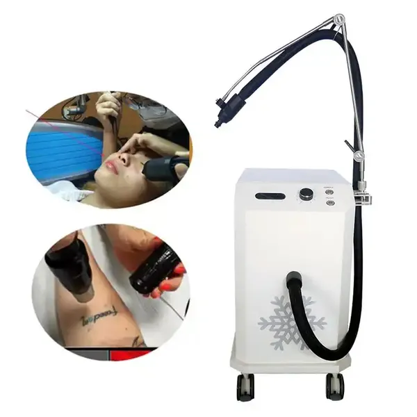 Vertical Auxiliary Use Skin Cooling Cold Air System Pain Relief Machine for Laser Treatment Damaged Skin Recovery