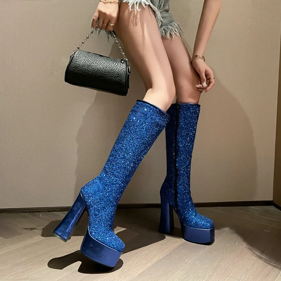 Sequin Thigh High Boots vs Platform Boots: Which Gets You *More