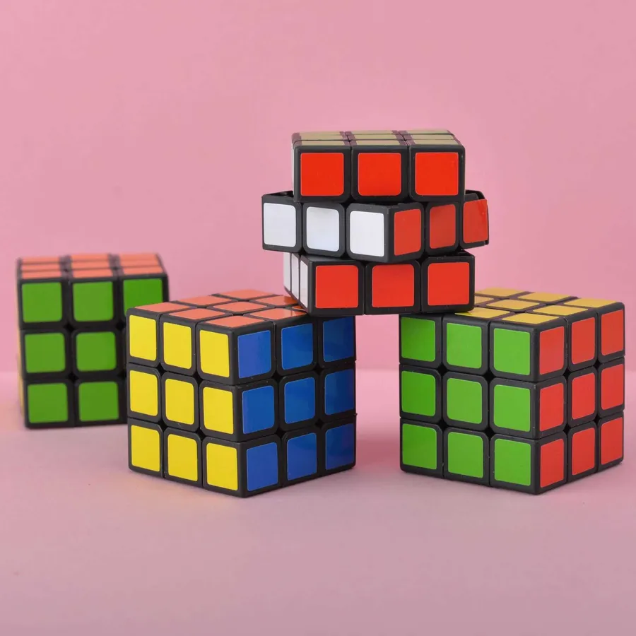 Carnavalife Rubik's Cube Speed Cube 2x2 – Magischer Würfel Ohne Aufkleber, Weichdrehend, Für Kinder & Erwachsene (Kuchen-Design)