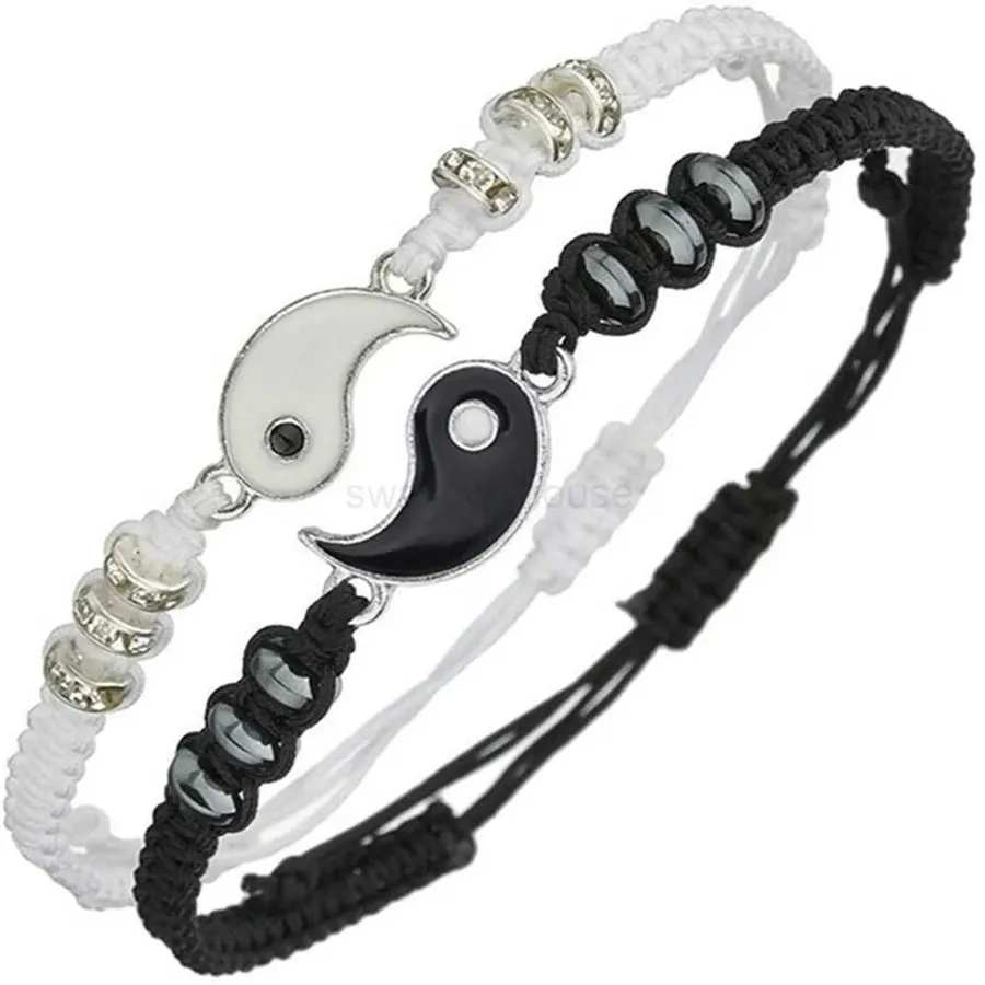 Yin Yang Bracelet for Best Friends That Celebrate Connection and