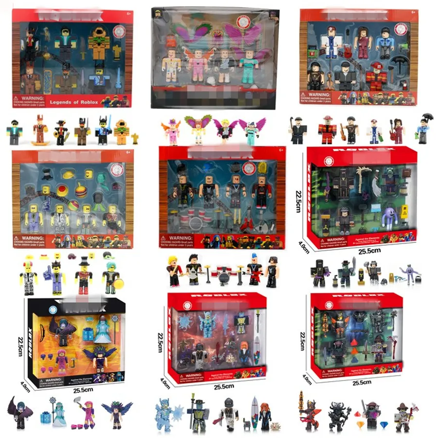 AB Gee – Roblox Mystery Figures Series 7 – Figurine Surprise En Vinyle – Cadeau Pour Fans De Roblox, Collection Dès 6 Ans, Couleur Rouge