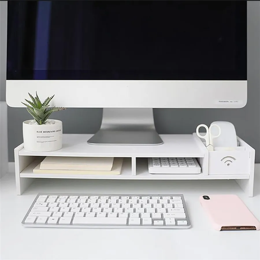 Orgnaizing Rack Over Computer Table Maximizing Efficiency: Creative Ways to Expand Workspace on a Small ...