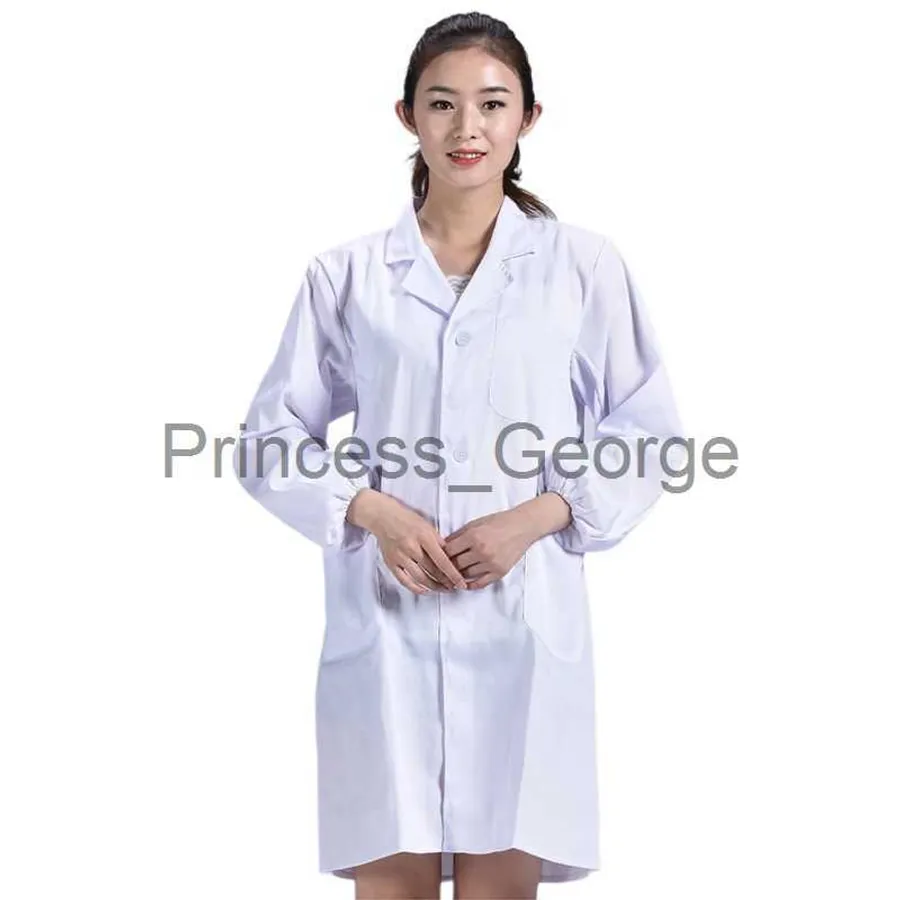 Womens Coats White Knight Lab Coats White Long-Sleeved Lab Coat For Women  Custom For Scientist