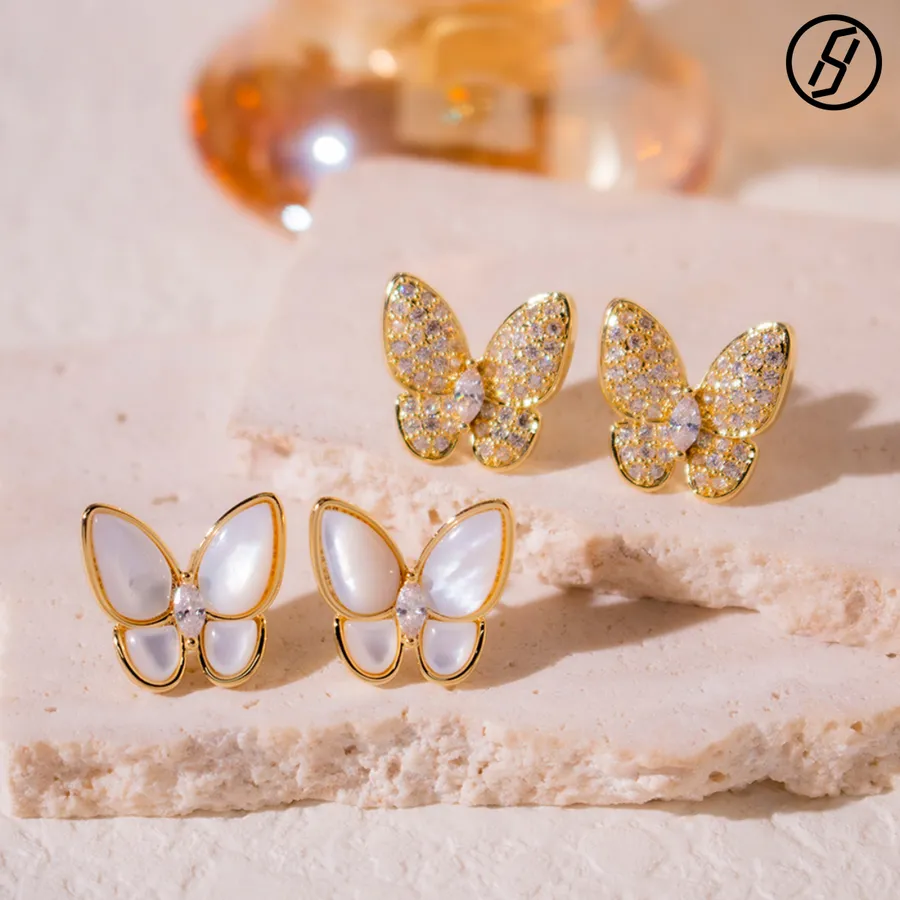 Opal Butterfly Earrings Freshwater Pearl Earrings: Which Looks