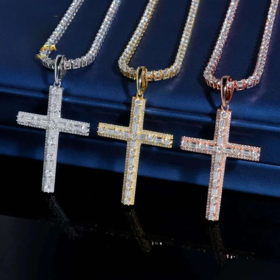 Moissanite Zircon Cross Pendants: Is the Sparkle Worth the