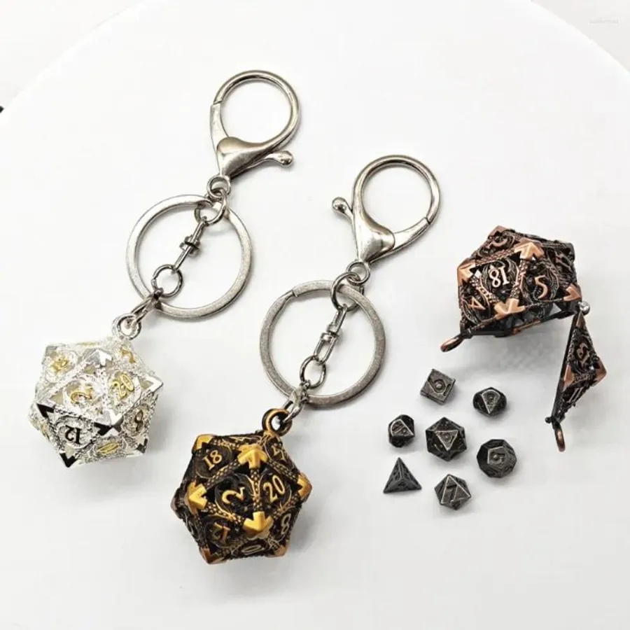 KUIYAI Lustiger Schlüsselanhänger Für Gamer – Edelstahl, 30 Mm, Mit Spruch "I‘m A Dungeon Master", Geschenk Für Rollenspiel-Fans