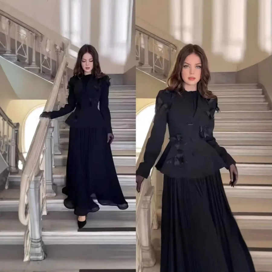 Black Long Dress Set or Cocktail Dress? Whats the dress code