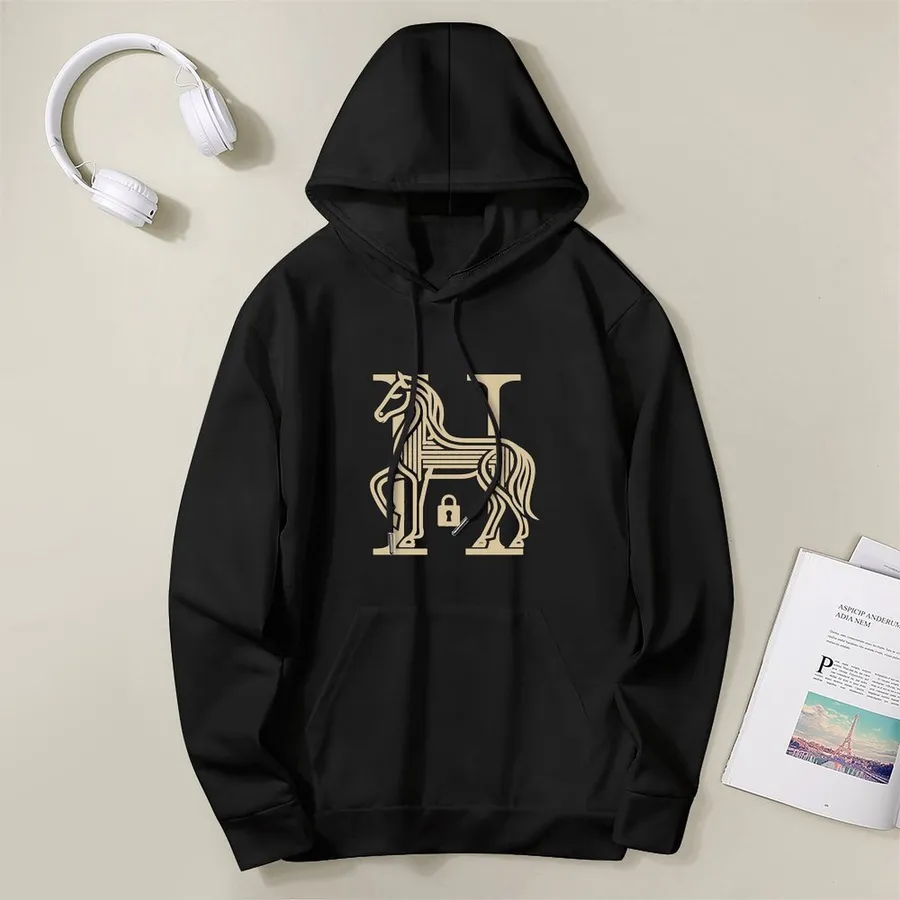 Horse print vs plain hoodie: which one gets more compliments