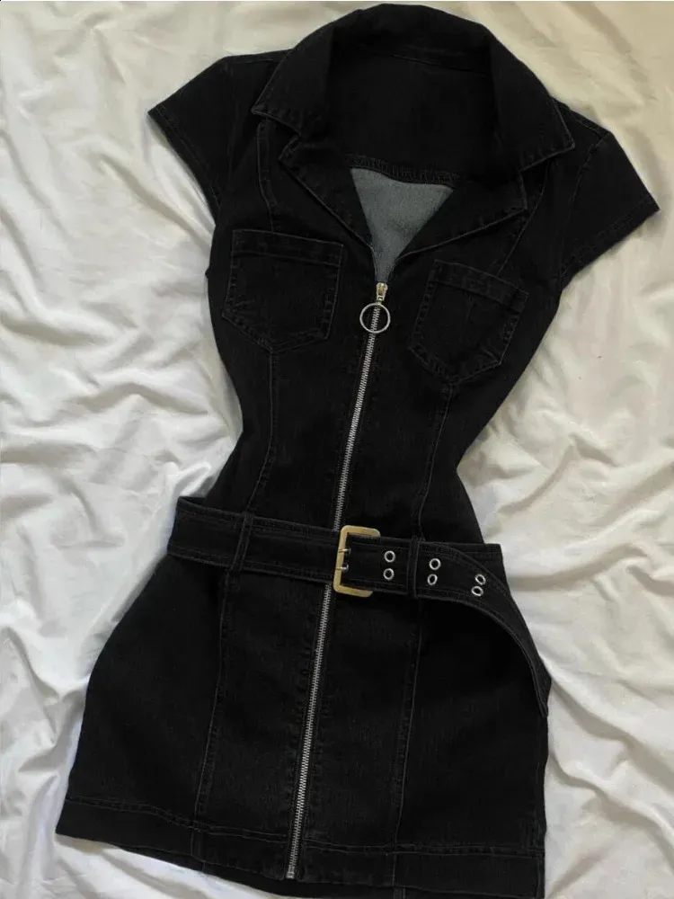 Korean Fashion Womens Retro Black Denim One Piece... From Yizhan04, Rs.3,144.2 In Bulk