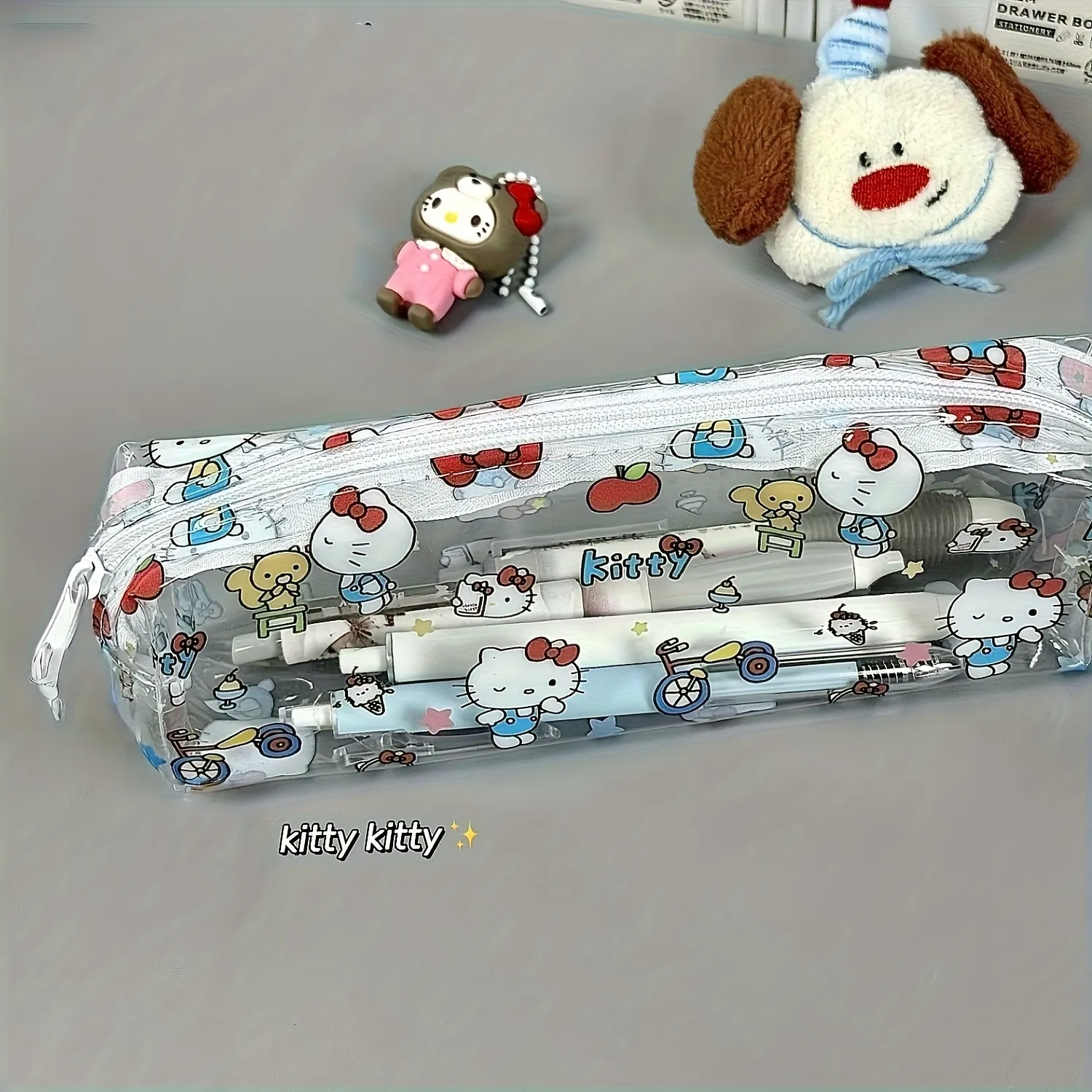Hello Kitty Transparent Pencil Case Fashionable,... From Cartoon_hot ...