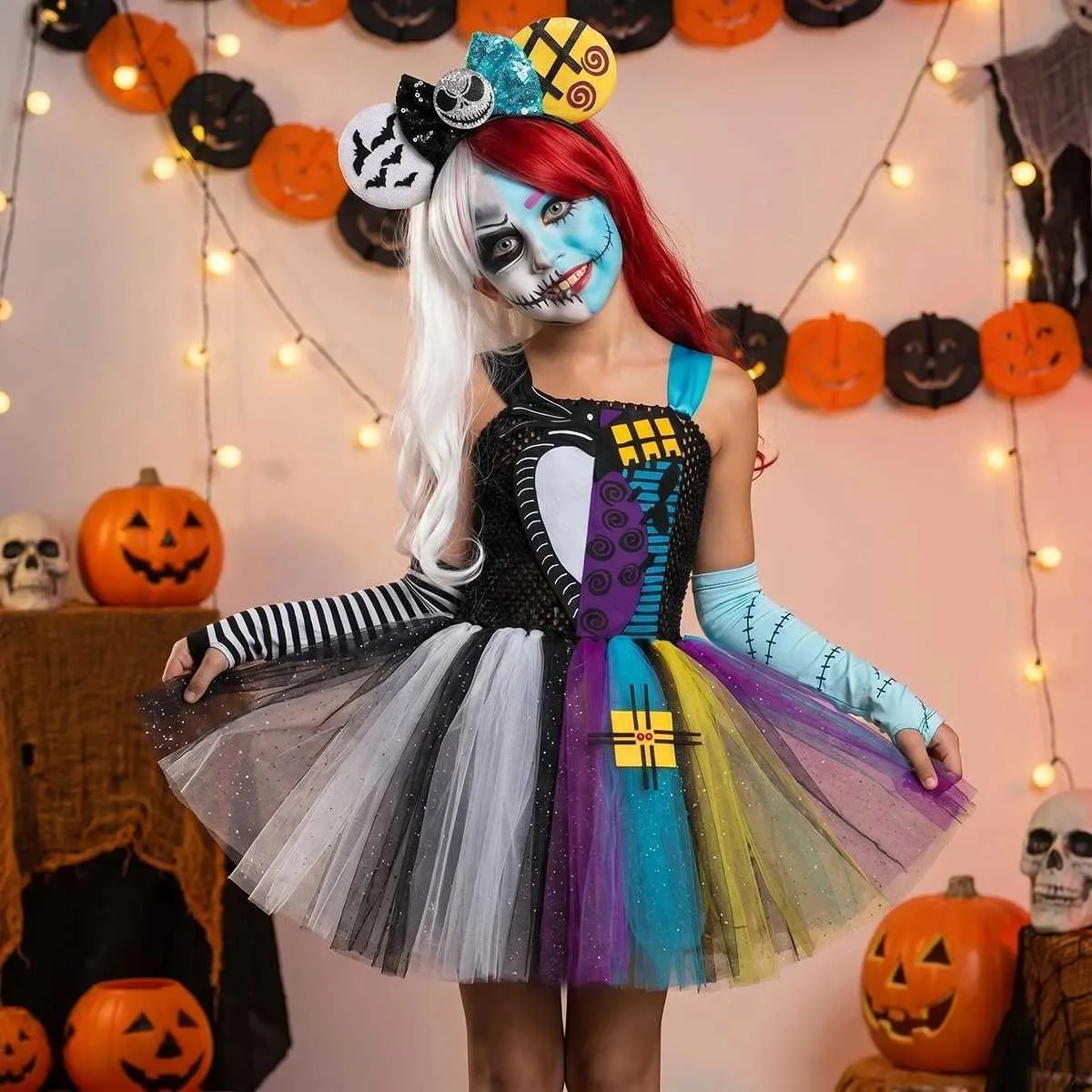 Nightmare Before Christmas Tutu Dress For Kids Jack... From Us_rhode_island, Rs.485.16