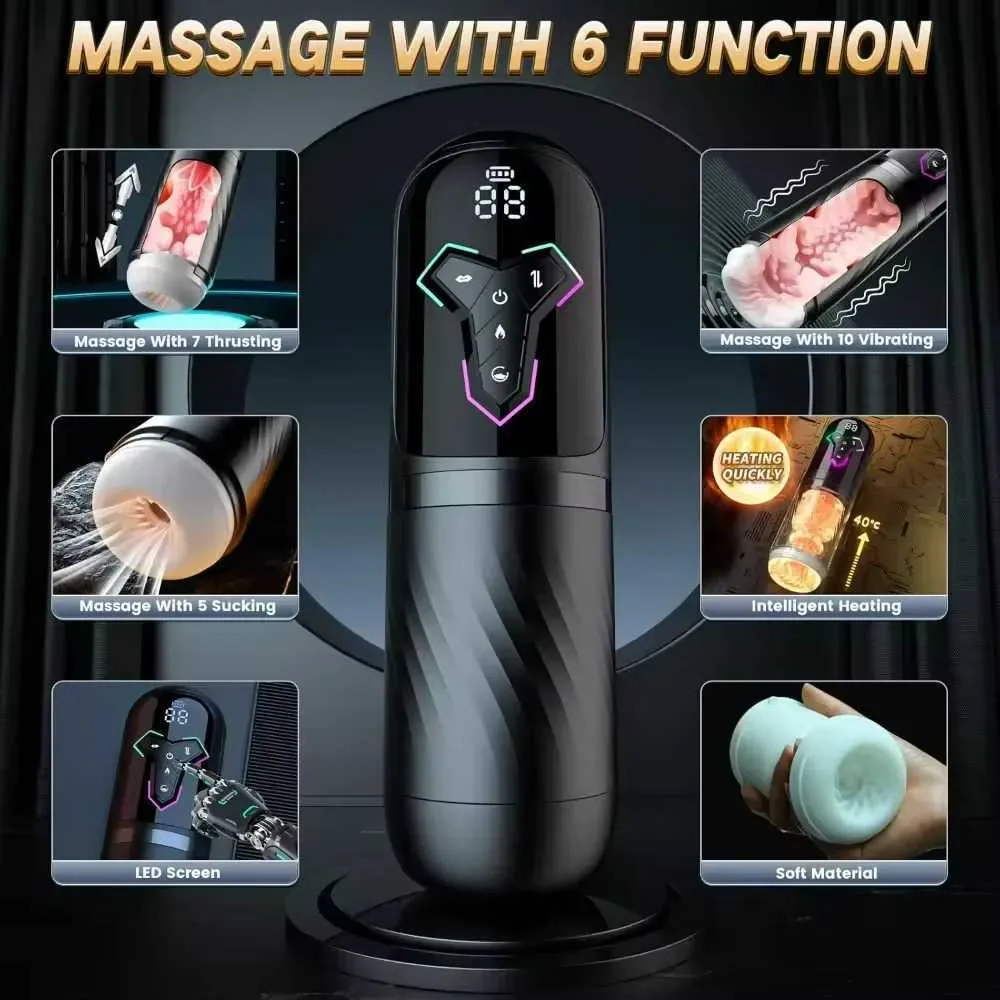 vibrating face massager benefits Bionic Sucking & Vibrating Masturbator