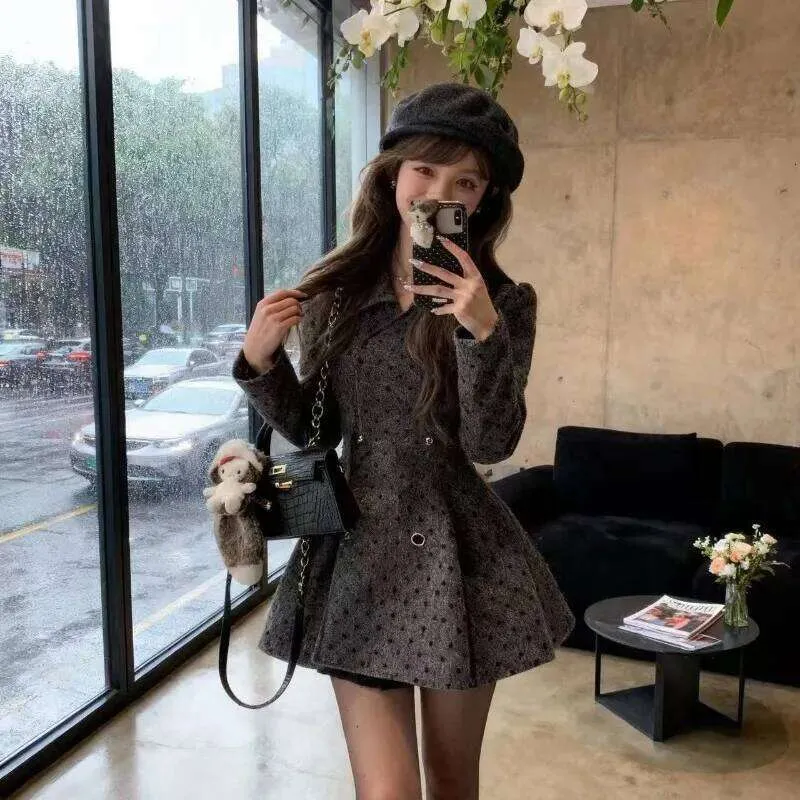 korean mini dresses Polka Dot Dress for Women with Cowl Neck and Natural Waistline in Polyester from Dhgate Street Style Color: Multi