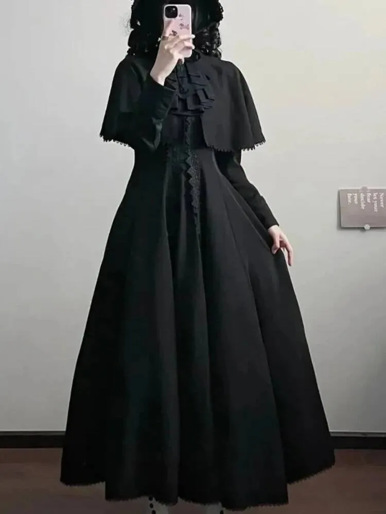 dark academia formal dresses Dark Academia Leg Split Midi Dress