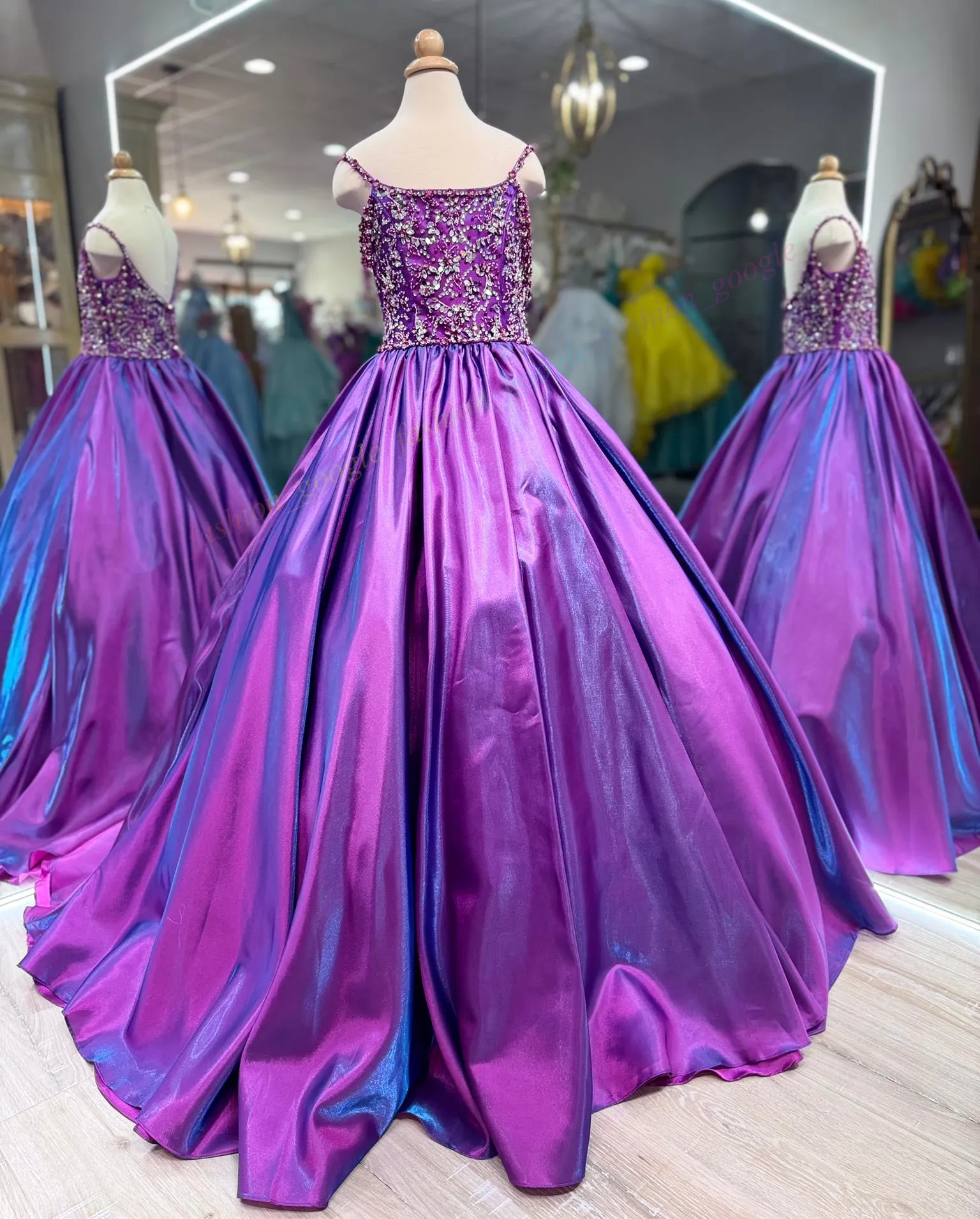 birthday shimmer dress Girl Flower Girl Crystal Bodice... From Fashion_google, $100.7 womens leather dress black cocktail dress for Color:M-Salmon Can it work for