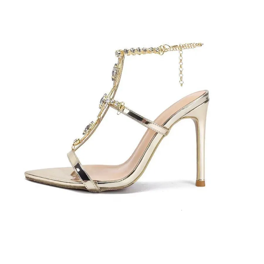 Sandali high heels donna eleganti con nodo a farfalla e cristalli_voghion.com