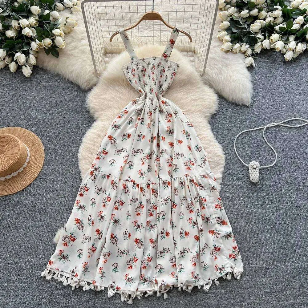 Womens Mesh Tassel Daisy Print Beach Dress ... From Dh1100285003, $24.73 In Bulk