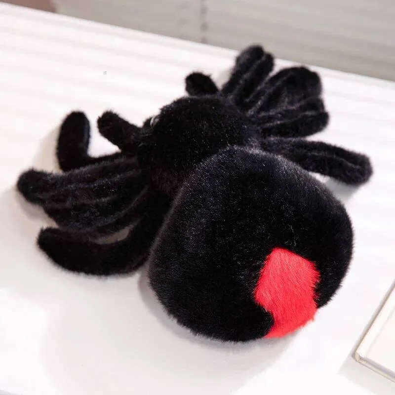 シミュレーション動物黒クモぬいぐるみ リアルなソフトぬいぐるみ漫画